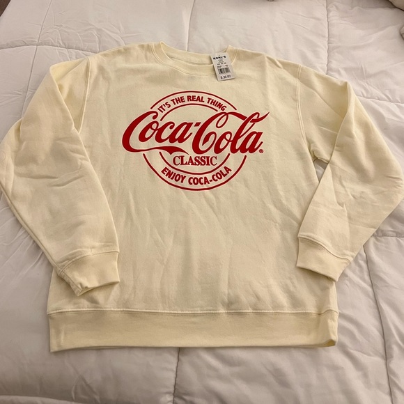 BRAND NEW Off white and red Coca Cola Crewneck - Picture 1 of 1